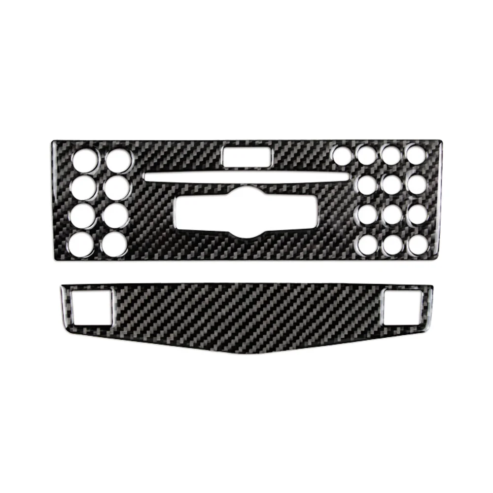 3K Carbon Fiber CD Panel Sticker Luxury Business Design Style Interior Kit for Mercedes Benz C Class W204 2007-2014 Models