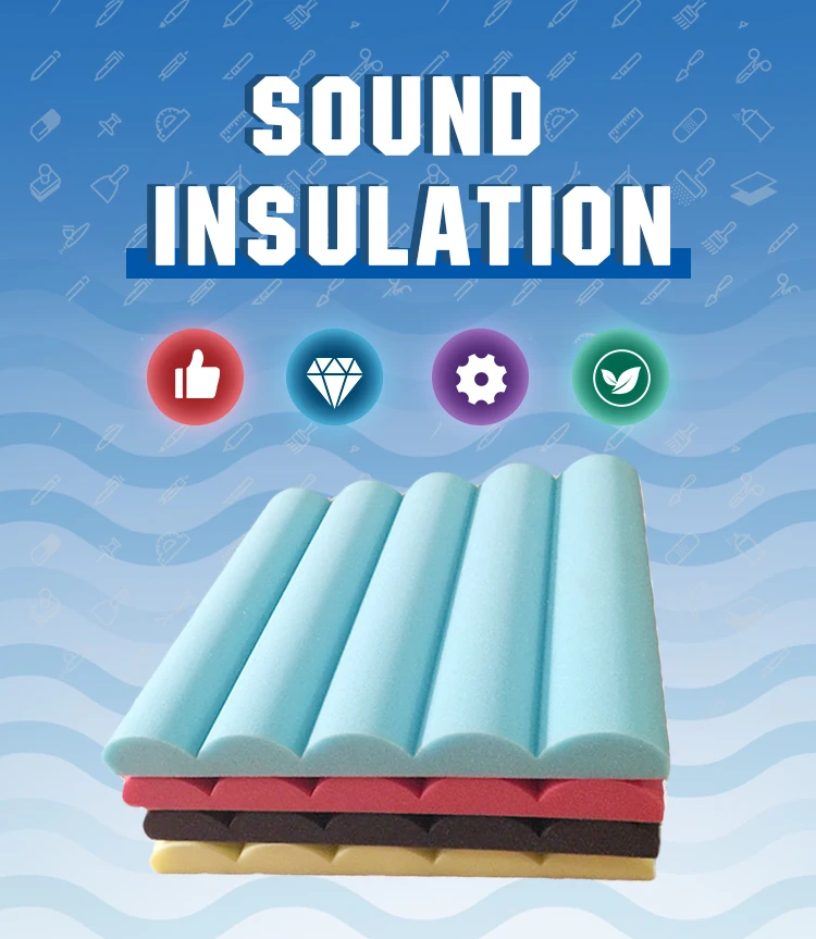 Wholesale Strip Acoustic panel Wall Sound Proof Strong Self Adhesive Acoustic Foam Sound Insulation Proof Foam