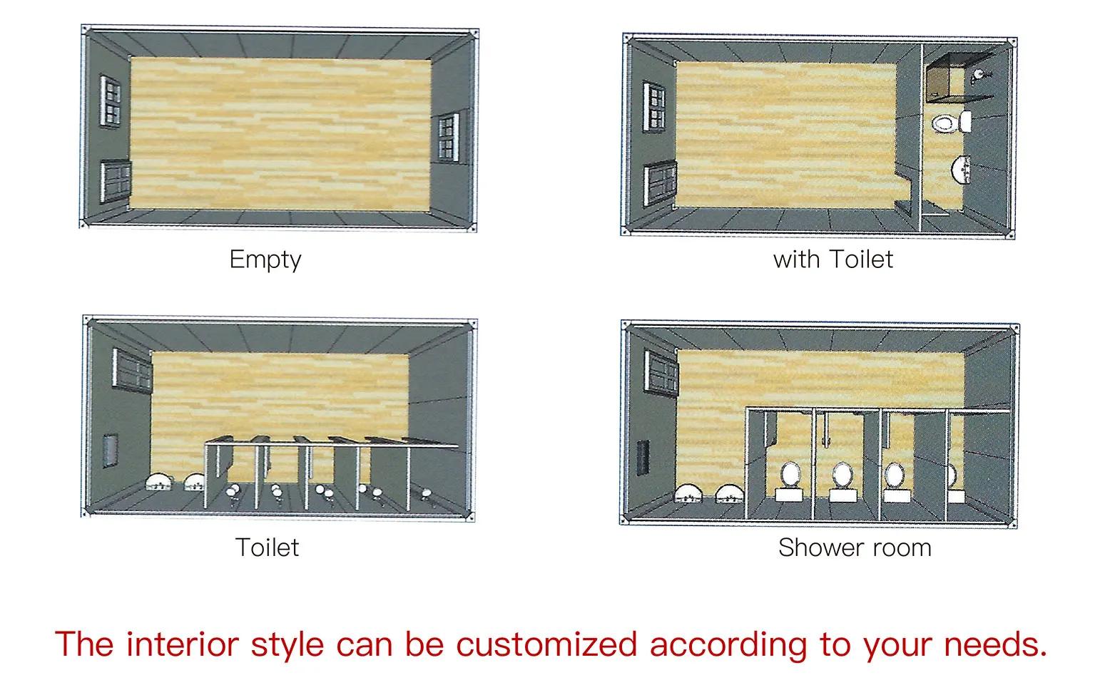SH Customized Luxury Fabricated House Prefab Folding Modular House in Construction Site Foldable Container House