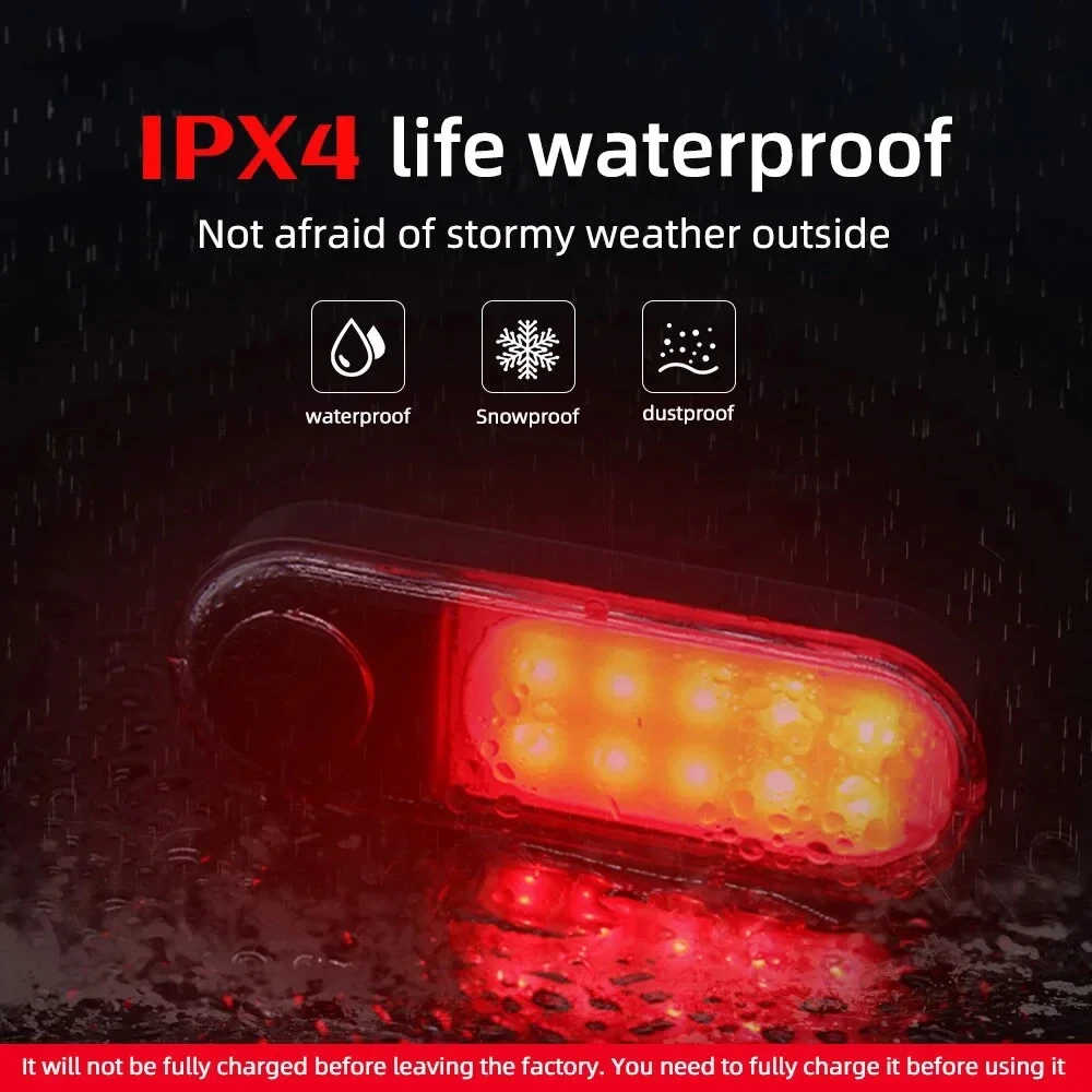 OEM/ODM Bicycle Rear Light Super Bright Tail Light  USB Rechargeable Cycling Safety Night Riding Lighting Back Bike Taillights
