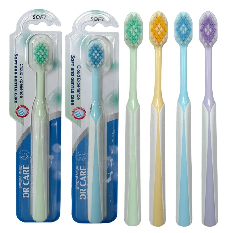 2025 Предпродажная ультра мягкая щетка из ПБТ-щетины с противоскользящей ручкой руководство для зубной щетки взрослых оптовая цена