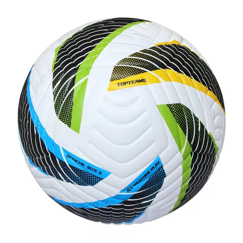 2024 Competition PU Football Hot Selling Size 5 Thermal Bonded Soccer Ball Custom PU Leather Profession Football