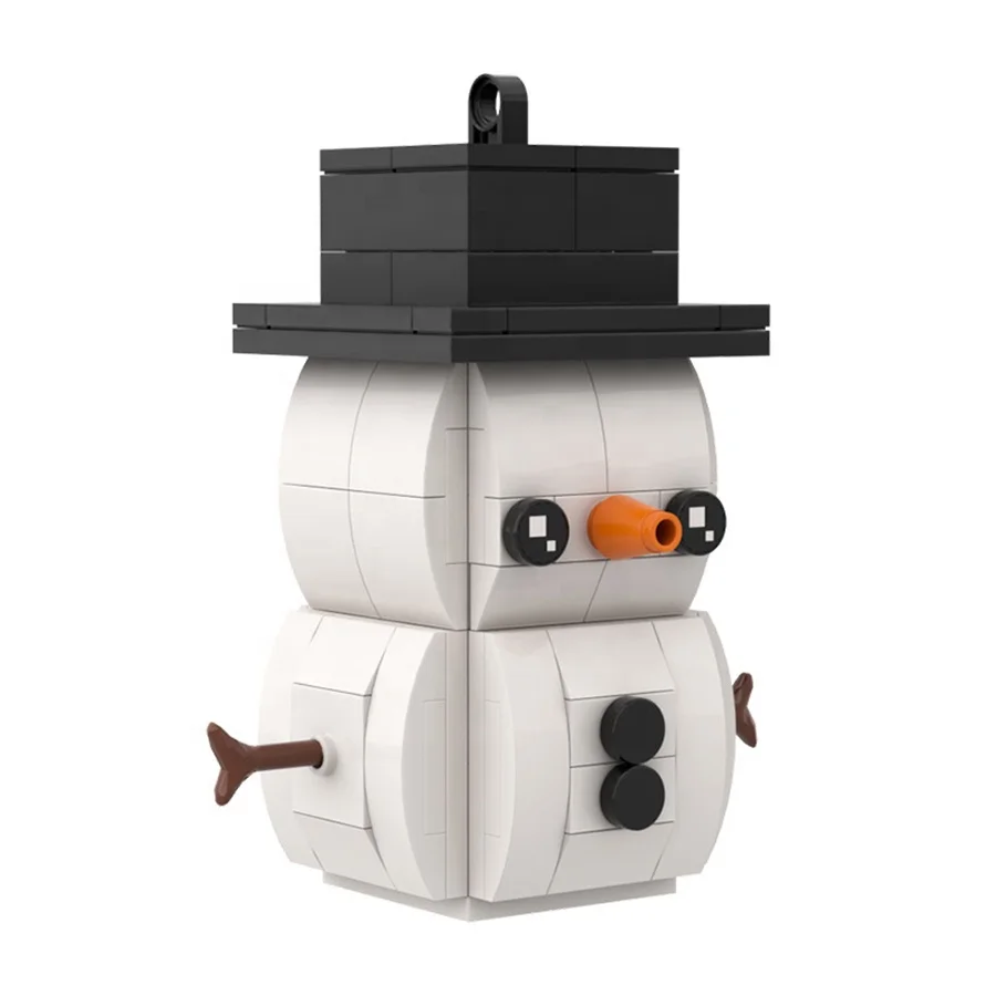 Snowman Puzzle Small Particles Building Block Toy Gift for Kids