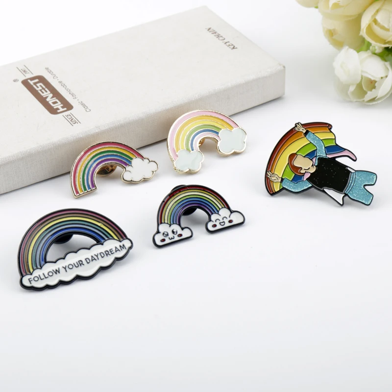 Color Die Cast Metal School Badge Custom Logo Hat Pins Soft Enamel Pin Lapel Pin for clothing canvas bags