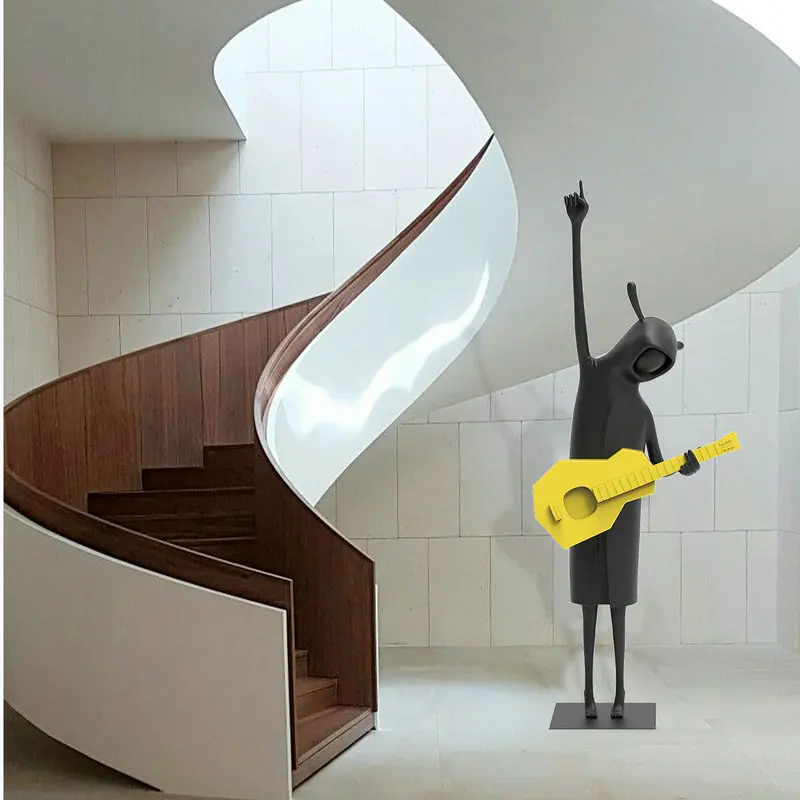 Musician Decorative Sculpture Abstract Home Decor Statues