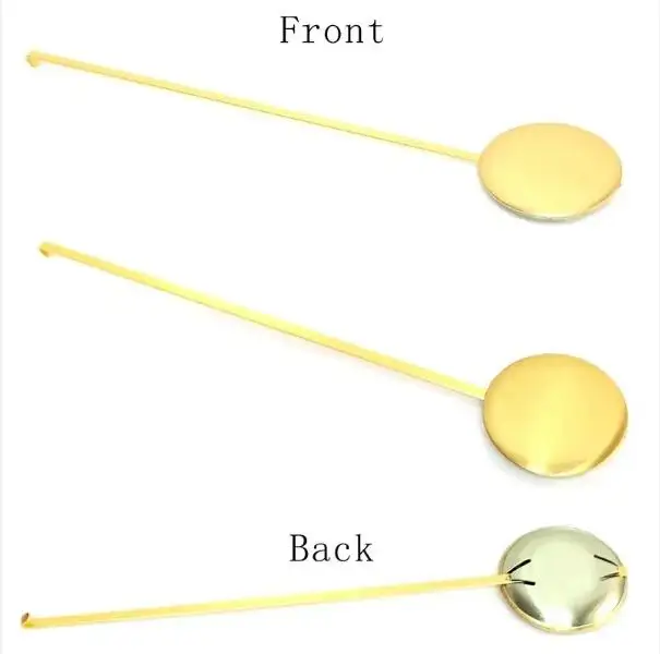 Metal Movement Mechanism Part for DIY Repair Golden 15g 22cm Length Wall Clock Pendulum Bob