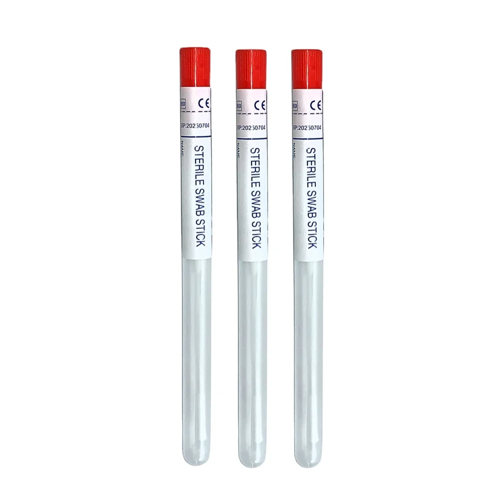 CE Approval Single Use Swab Tube with Medium of 15cm Nasal and Oral Swabs