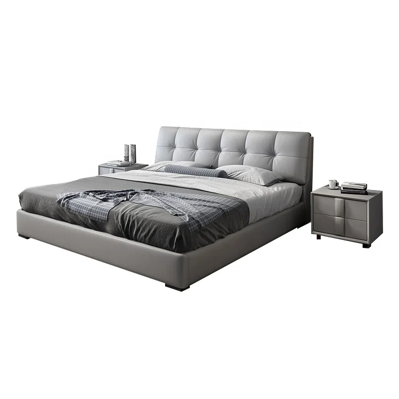 
Custom - made modern bedroom furniture simple fashion design multi - functional storage bed 