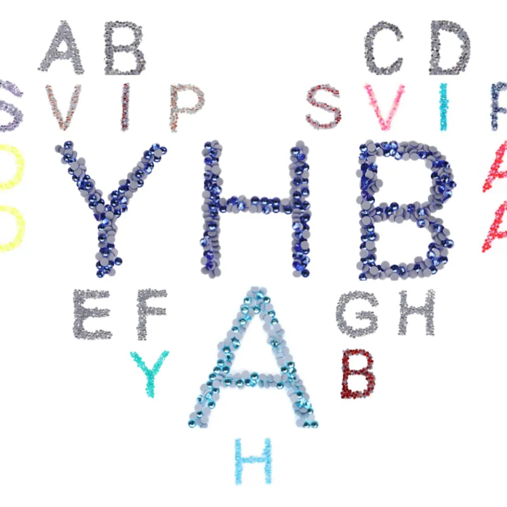 YHB Top Ss0-ss40 The AB Crystal Glass Fashion Accessories Nail Rhinestones Jewelry Interior Design and Lighting Industry 2 Bags