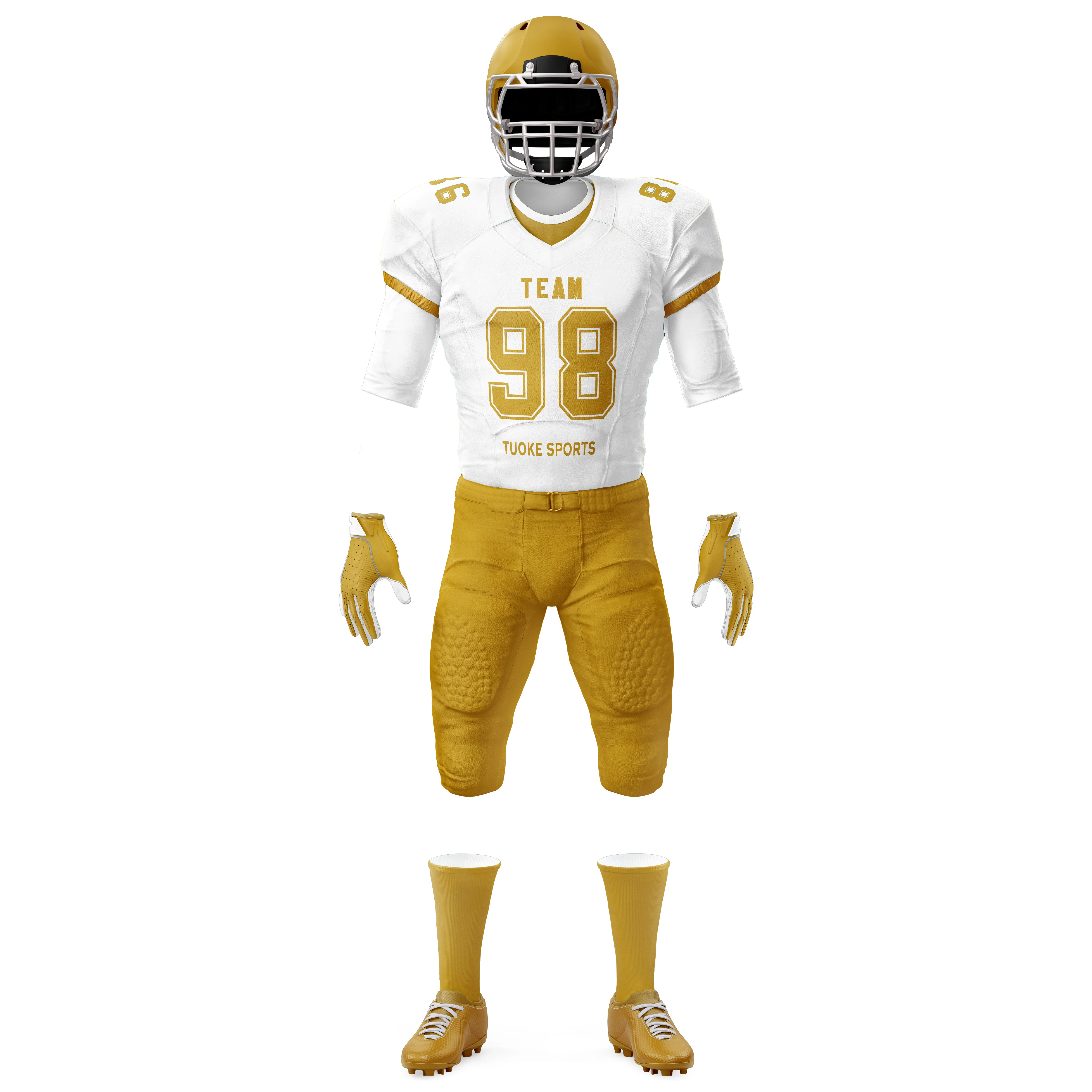 2022 New Arrival Custom Made American Football Jerseys With Tackle Twill Player Name And Number Youth American Football Uniforms