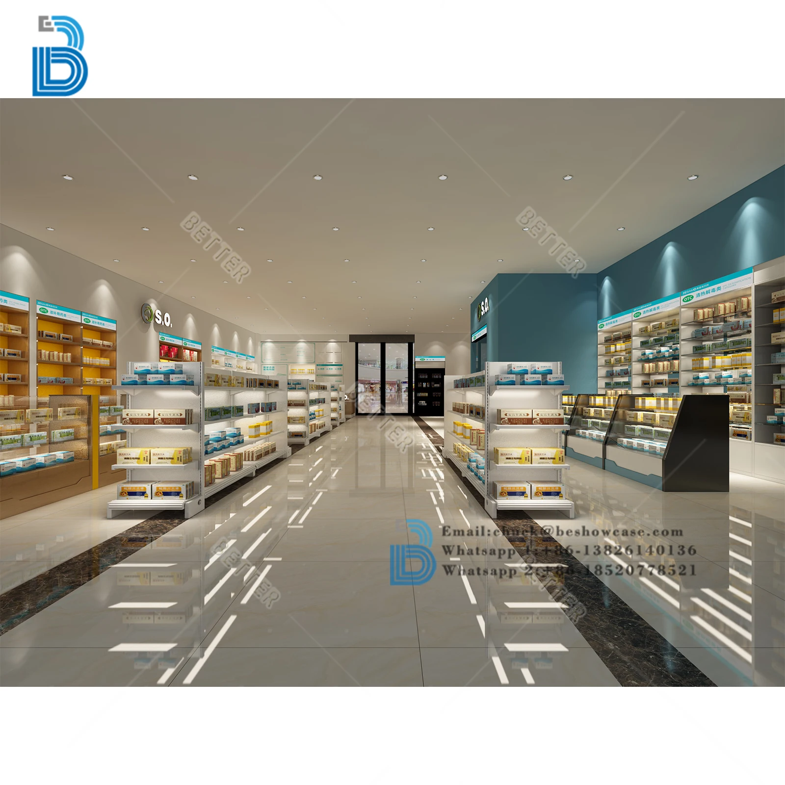 Pharmacy Interior Design Pharmacy Shelves Display Furniture Pharmacy Shop