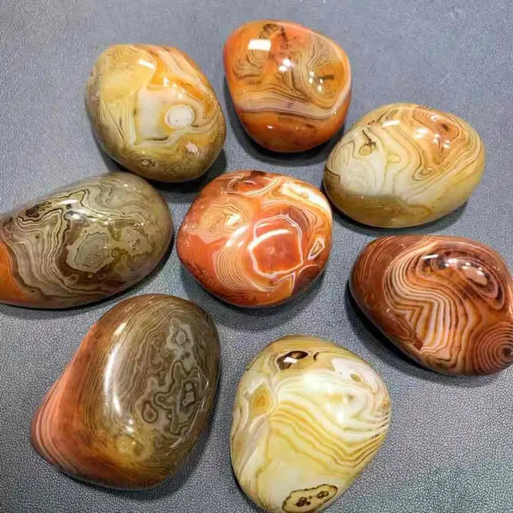 Hot Sale High Quality Natural Gem Crystal Polished Red Carnrlian Agate Quartz Palm Stone Crystals Healing Stones