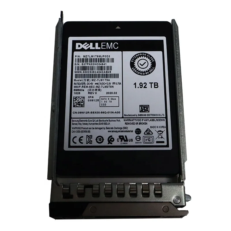  Сервер SSD Dell 480G 1 92 T 960G твердотельный диск