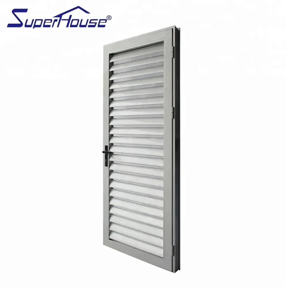 Cheap price Factory directly supply most popular high quality aluminium louver hinged door