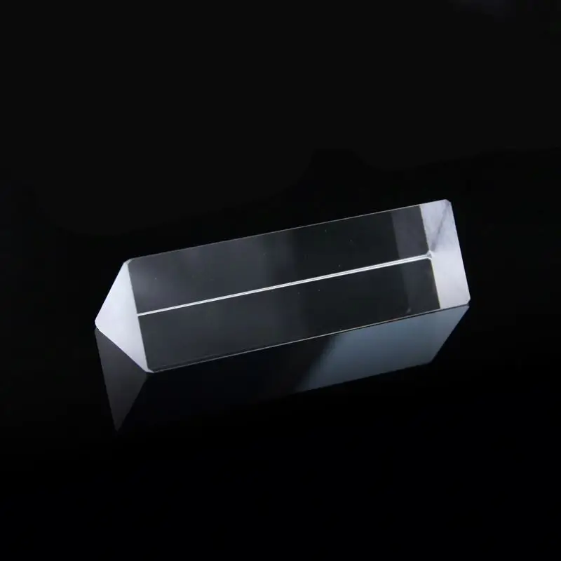 Customize optical transparent right angle prism crystal equilateral  triangular prism