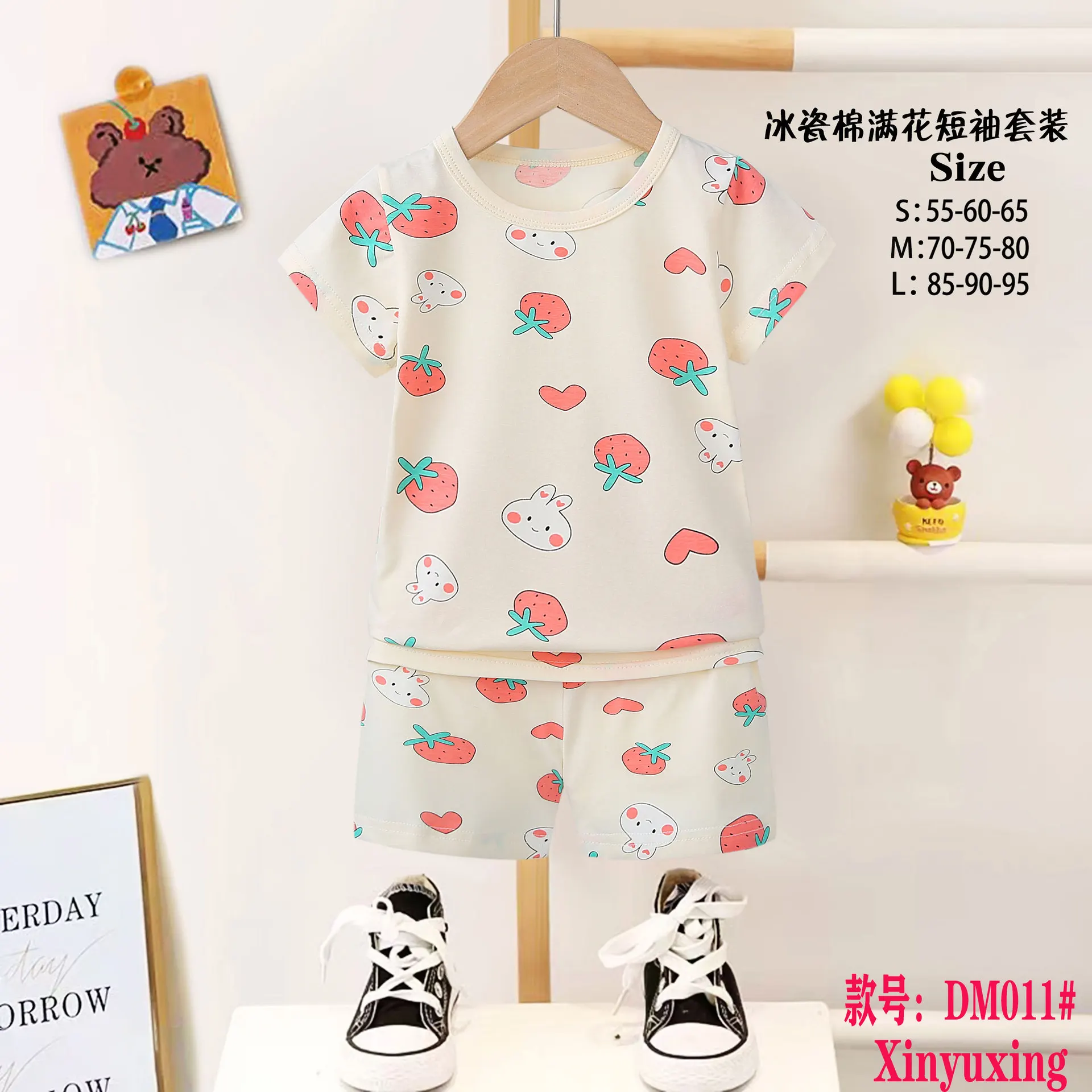 Pajamas 3-8 Years Old Children Pajamas Boys And Girls Kids Pyjamas 100% Cotton Baby Pajamas Set Wholesale