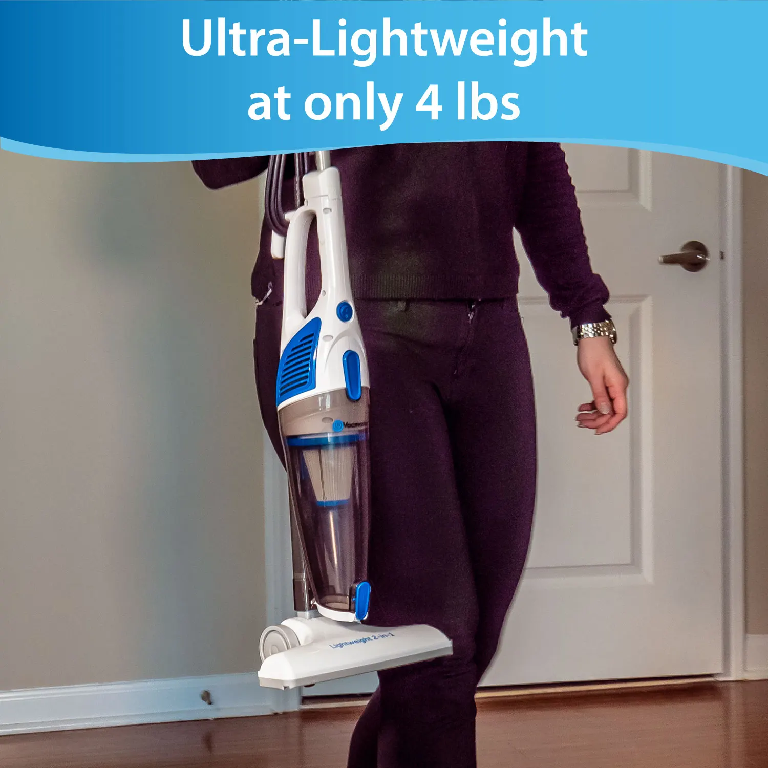 
Vacmaster portable handheld Stick Vacuum Cleaner, Lightweight compack corded for car home use, VSH01 