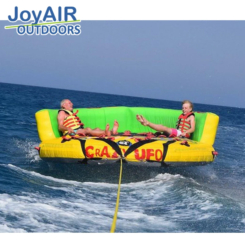 3 Person Summer Crazy  crazy UFO disco banana boat inflatable towable boats For Water Sports Fun