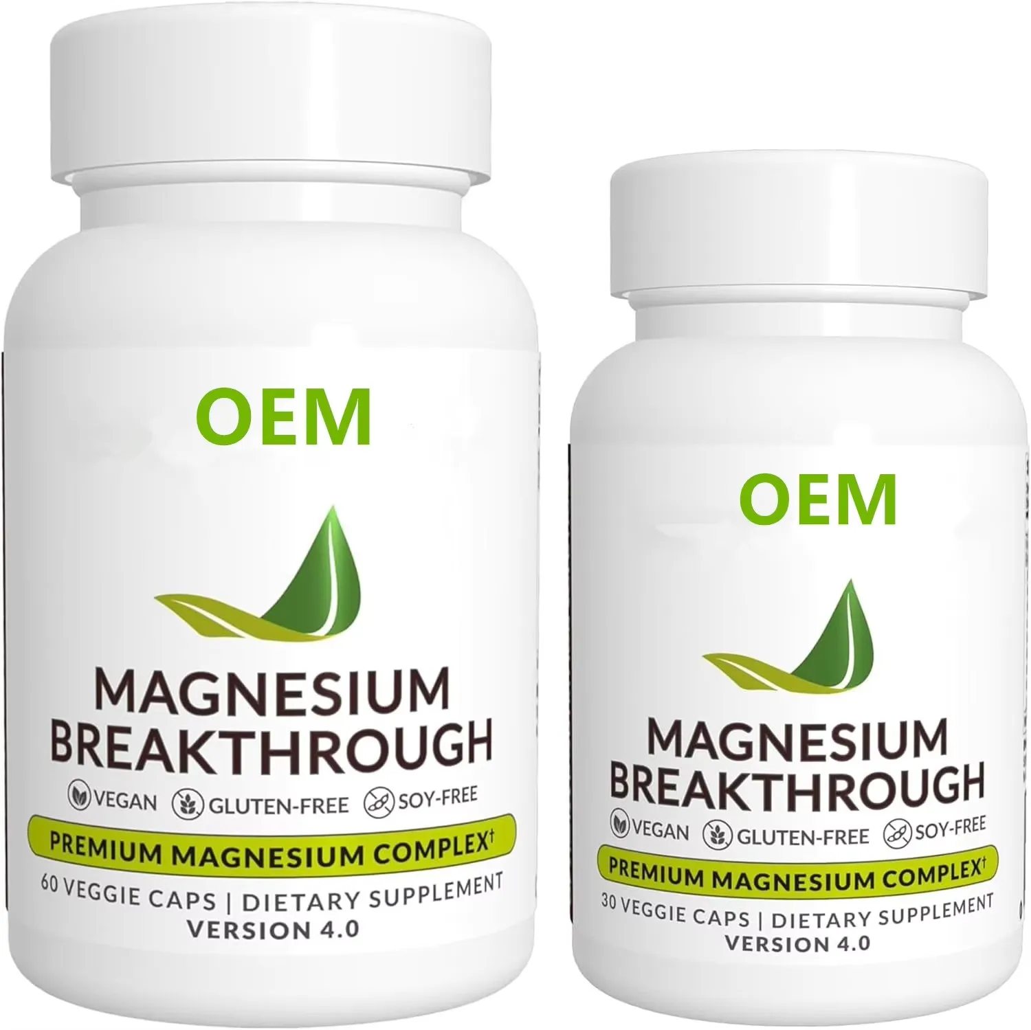 OEM Magnesium L-Threonate Capsules Magnesium Breakthrough Supplement Magnesium Glycinate Capsules