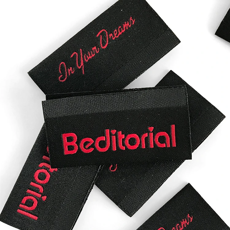 Индивидуальная Личная Роскошная одежда, одежда, дамасская тканая этикетка, этикетка для производителя одежды