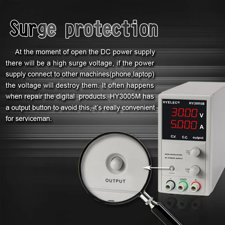 Switching regulated regulated lab linear variable tatoo dc bench 30V 5A power supply