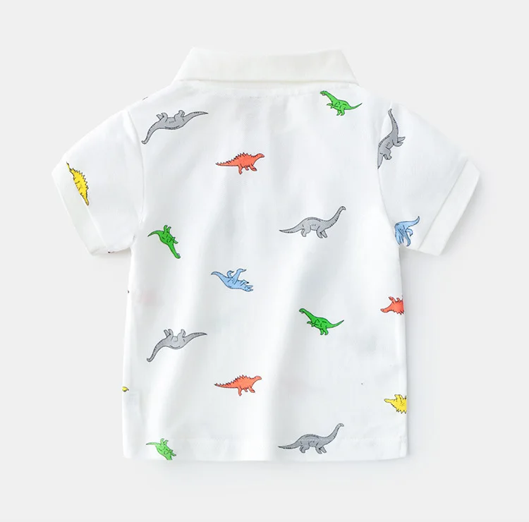 Wholesale Boys Summer Children Trendy Boys Summer Clothing New Design Kids Cotton Striped Short Sleeve Polo T- Shirt