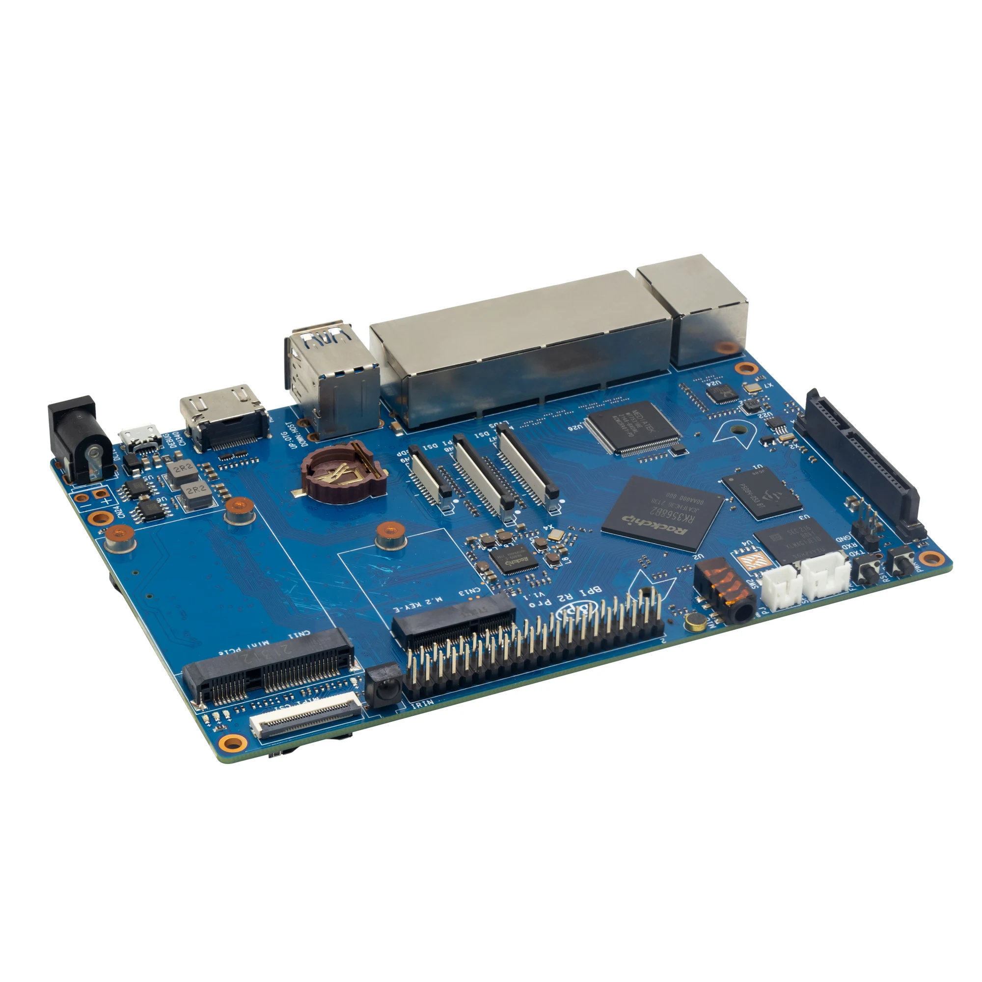 Smart Gateway Router Banana Pi BPI R2 Pro audio control main board with 2G LPDDR4 SDRAM