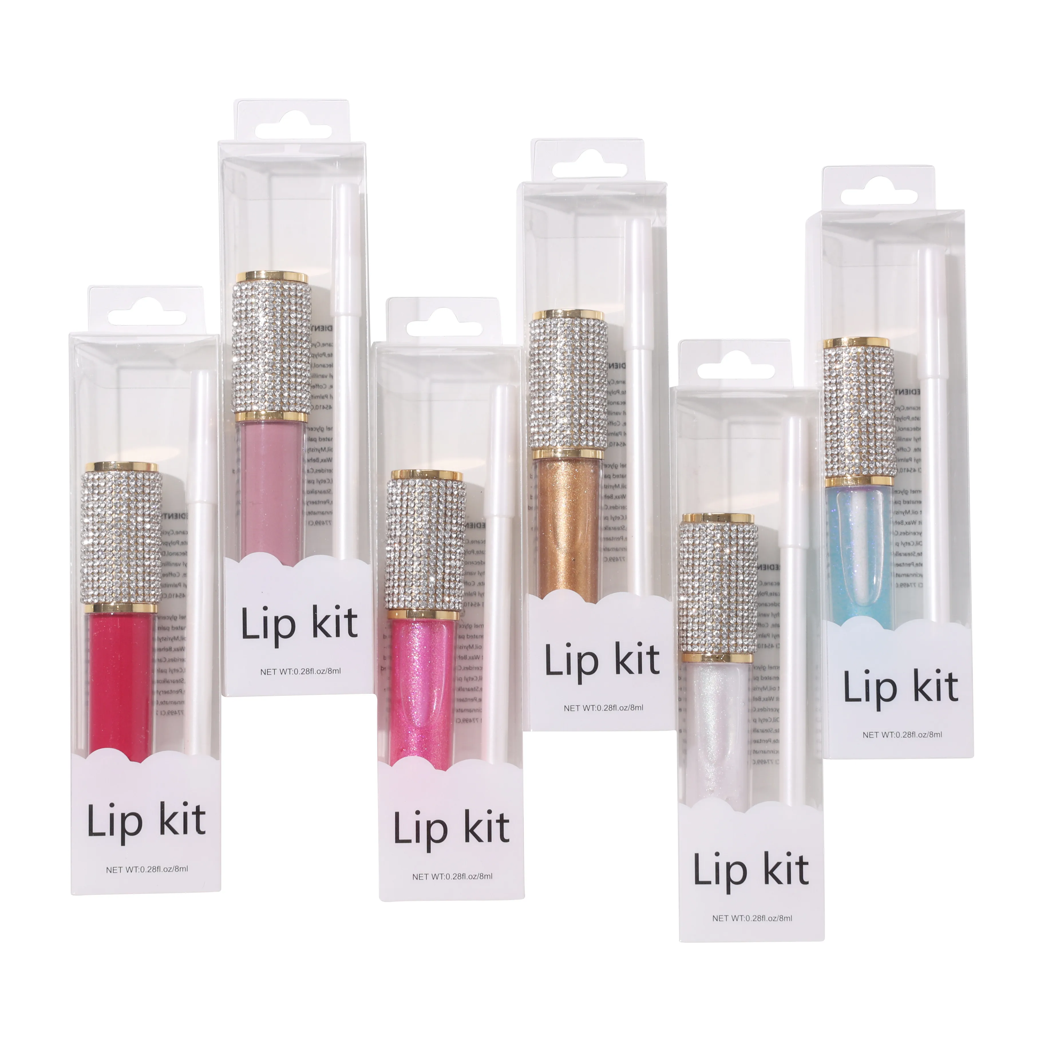 High Pigmented Vegan Cruelty Free Lipgloss Starter Kit Vendors Lip Liner and Lip Gloss Set