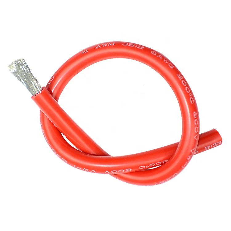 DC 3KV/6KV/10KV/20KV/30KV/50KV High Voltage Silicone Wire 16AWG to 28AWG UL3239 Electric Wire Cable