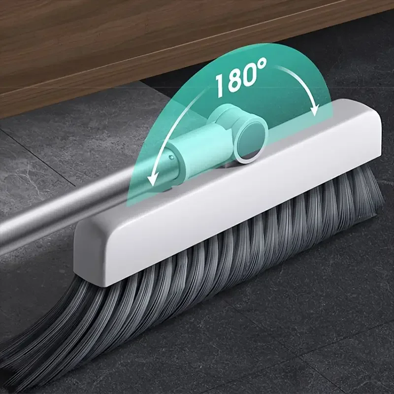 3 In 1 Home Cleaning Floor Foldable Broom And Dustpan Set Push Broom Long Handle Magic Broom Dustpan Combo