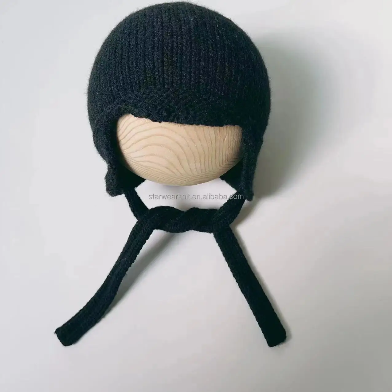 Детская Шерстяная Вязаная Шапка-бини