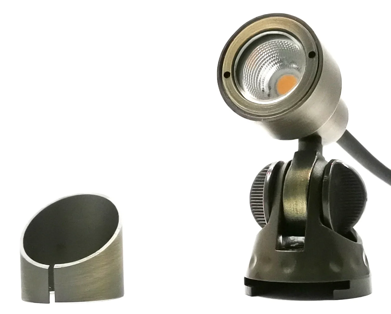 Antique Brass Landscape Spotlight 12V outdoor LED Spike light