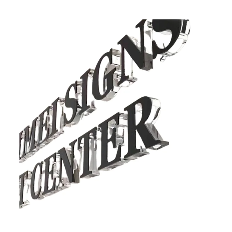 Custom outdoor storefront signs business acrylic signage letters 3d outdoor acrylic logo sign board