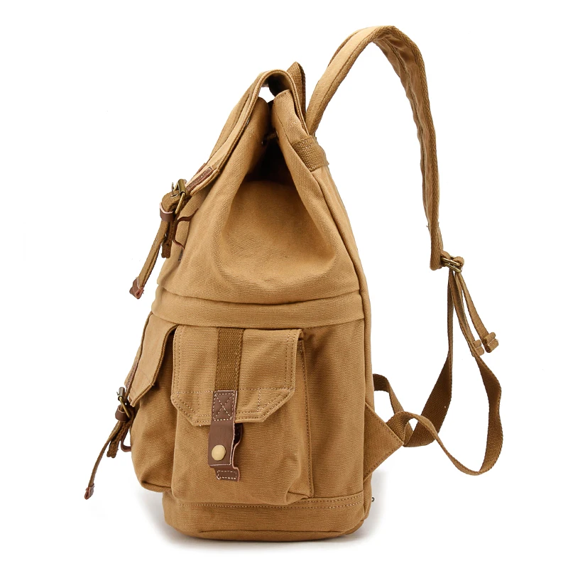 Durable Unisex Photography Bag Casual Travel Camera Canvas Back Pack Man Backpack for Cameras with Rain Cover