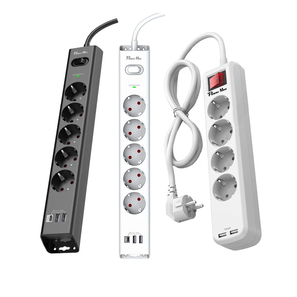 4/6/8 way European extension power strip/ European Electrical Extension Power Socket