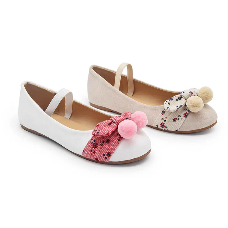Good Quality Microfiber Upper Kids Shoes Best Quality Cute Style Fashion Girls Casual Flat Ballerina Shoes For Children