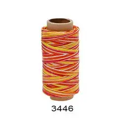 Хит продаж, разноцветные хлопковые нитки ручной работы, плоские восковые нитки