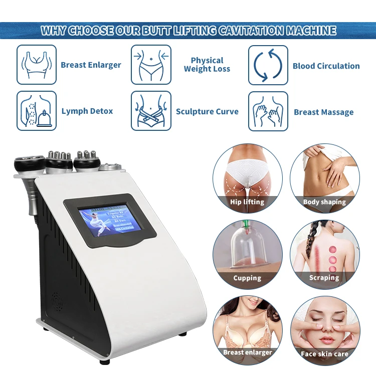Butt Lift Therapy 80k Vacuum RF Cavit Breast Enhancement Buttock Breast Enlargement Pump Vacuum Therapy Body Shape Device