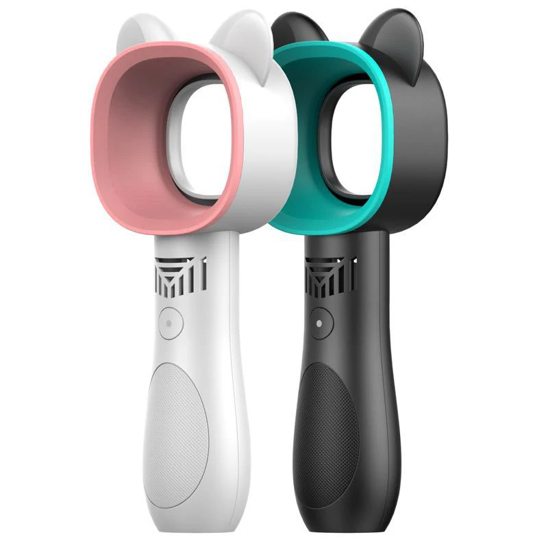 Cute Cat Portable Rechargeable Mini Usb Bladeless Fan