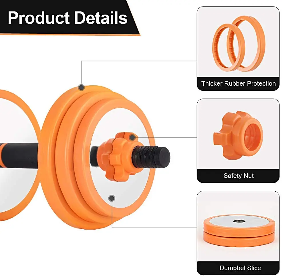  10/15/20/30kg Steel Dumbbell For Fitness Equipment 2 in 1 Adjustable Set Men and