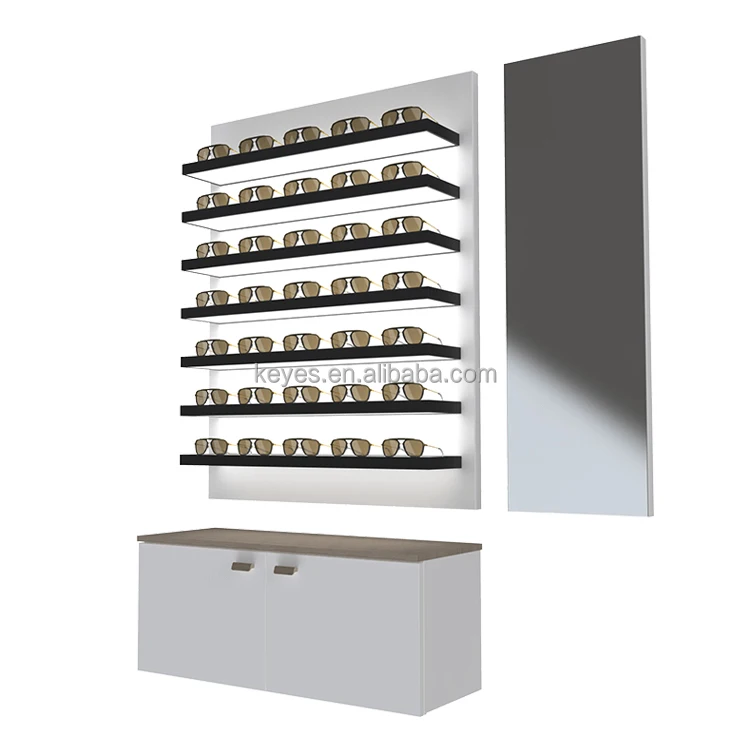 Commercial Furniture Factory Eyewear Glass Display Showcase Optical Rack Glasses Holder for Store