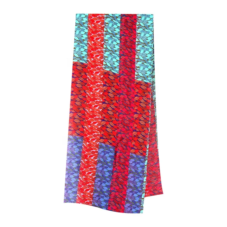 
mulberry silk crinkled chiffon crepe Ggt digital printed foliage pattern fabric for apparels dress 