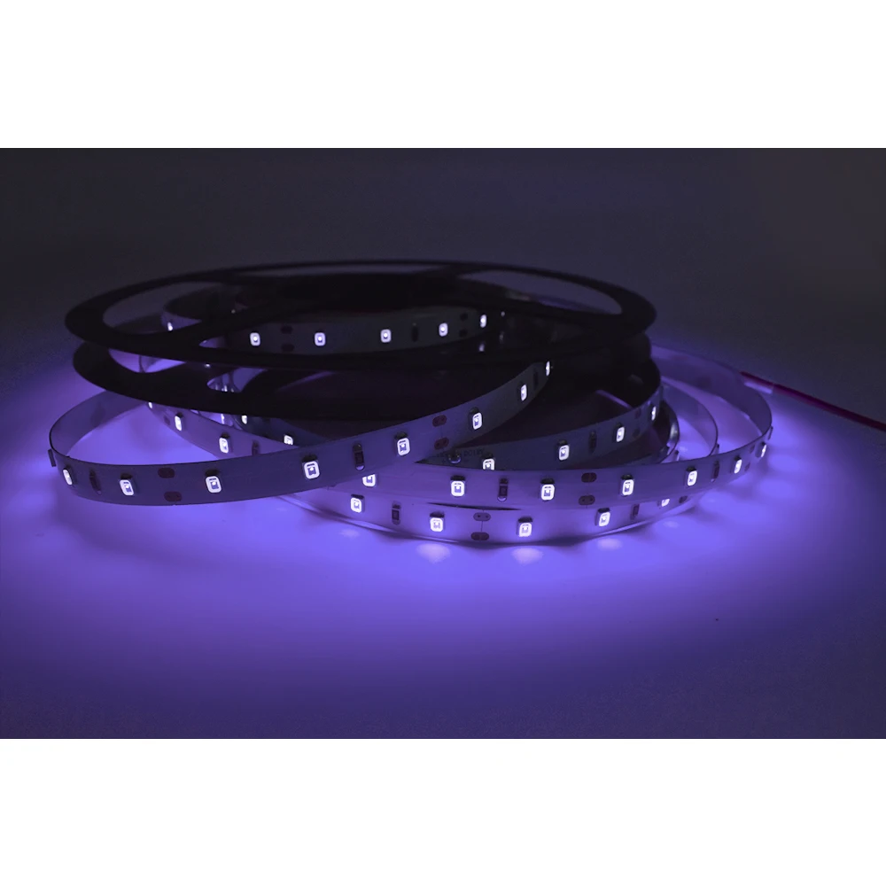 Фиолетовая Светодиодная лента SMD2835 365 нм 395 UV UVC UVA
