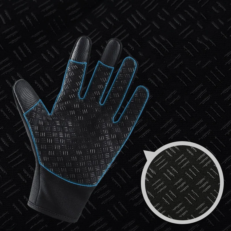 New Hot Sale Waterproof Gloves Winter Touch Screen Windproof Gloves Zipper Sports Warm Plush Ski Gloves
