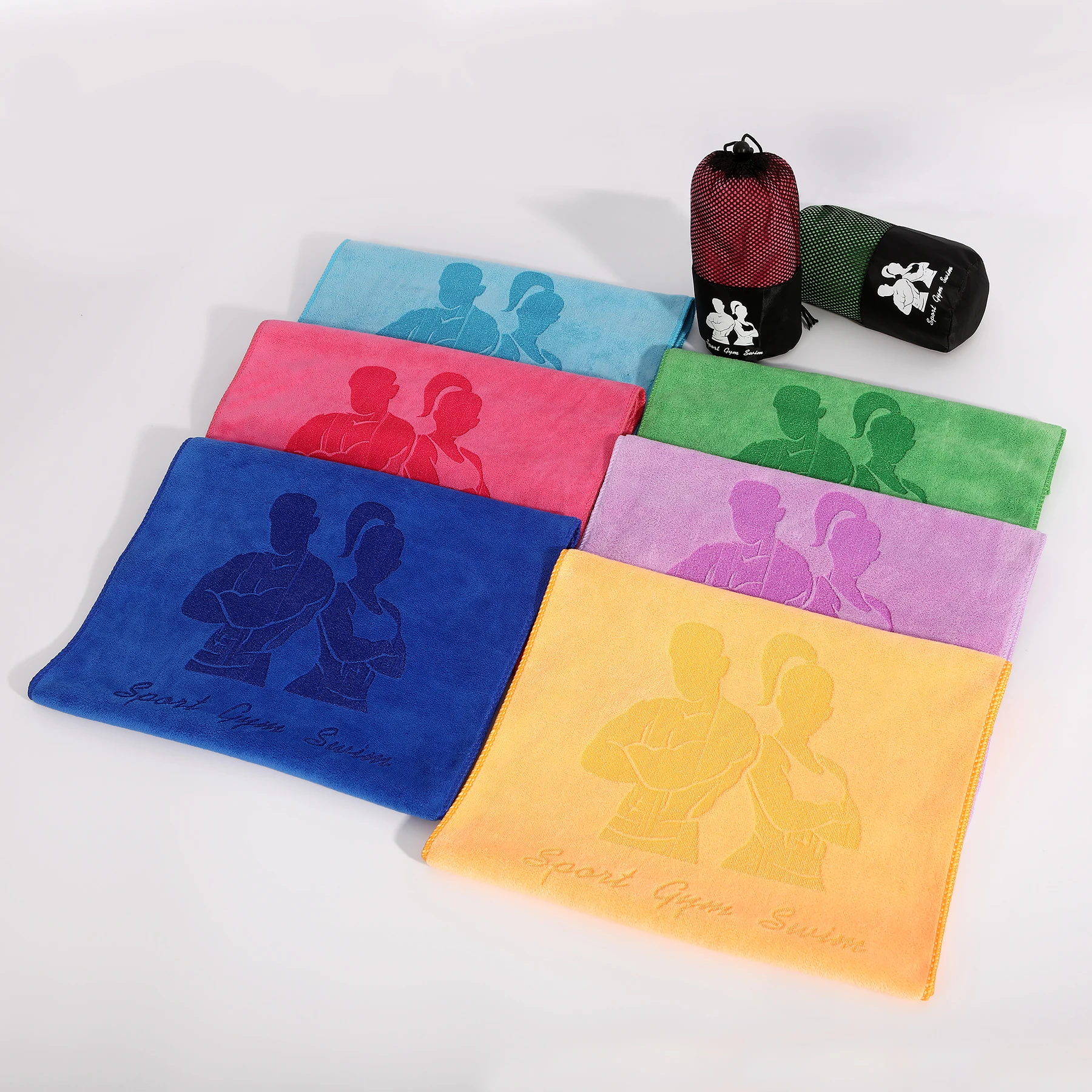 Custom 400gsm Gym Sports Club Football Basketball Team Towel Rally Towel Sublimation Printing Polyester Microfiber Towel