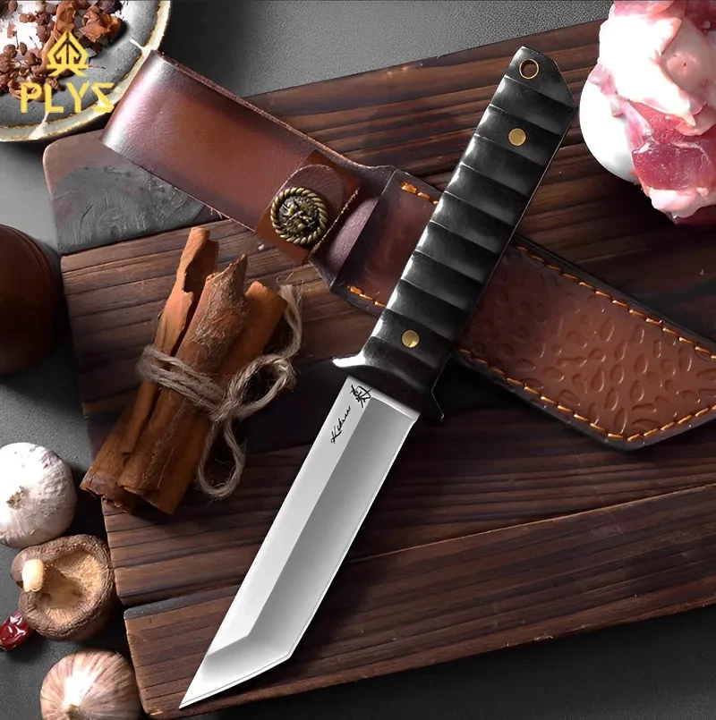 4.72 in Warrior Outdoor Paring Knife Kitchen Fruit Knife Professional Peeling Small Straight Knife