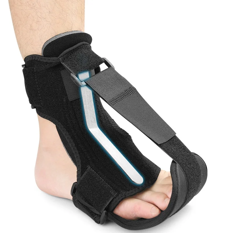 Adjustable Night Splint Drop Foot Orthotic Brace Ankle Support Breathable Aluminum Plate Support Foot Lift Stretch Strap