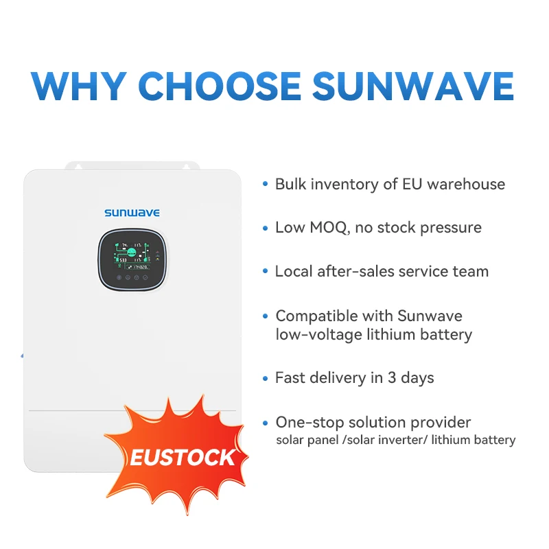 Разделенная фаза Sunwave разделенная 48 В 51 2 разгрузочный инвертор низкого напряжения 110 120 240 5 кВт 6 8 10 12