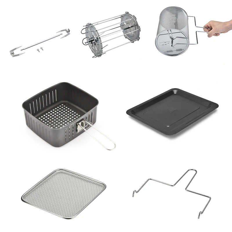 Kitchen Appliances Freidora De Aire Electric Air Fryer Ovens 12L Capacity For Family With Digital Touchscreen Hot Oven Cooker