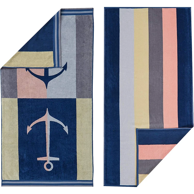 Wholesale sublimation beach towels Soft Fast Drying Cotton Beach Towel